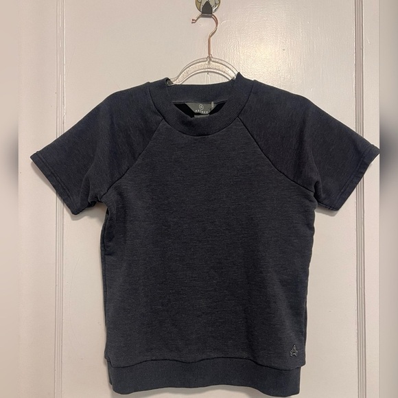 AETHER Women's Short Sleeve Crew Sweatshirt Gray Size XS $128 - Picture 1 of 5